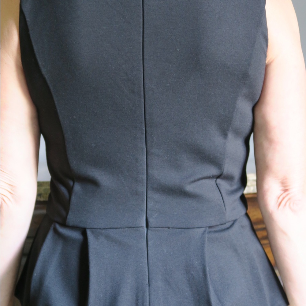 Dark Grey Beaded Neckline Top - Picture 5 of 5